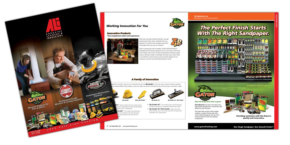 Gator Sandpaper Catalog for Ali Industries Printed Literature