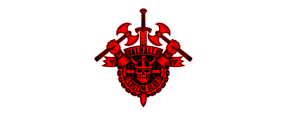 Valhalla Custom Gear Logo Design