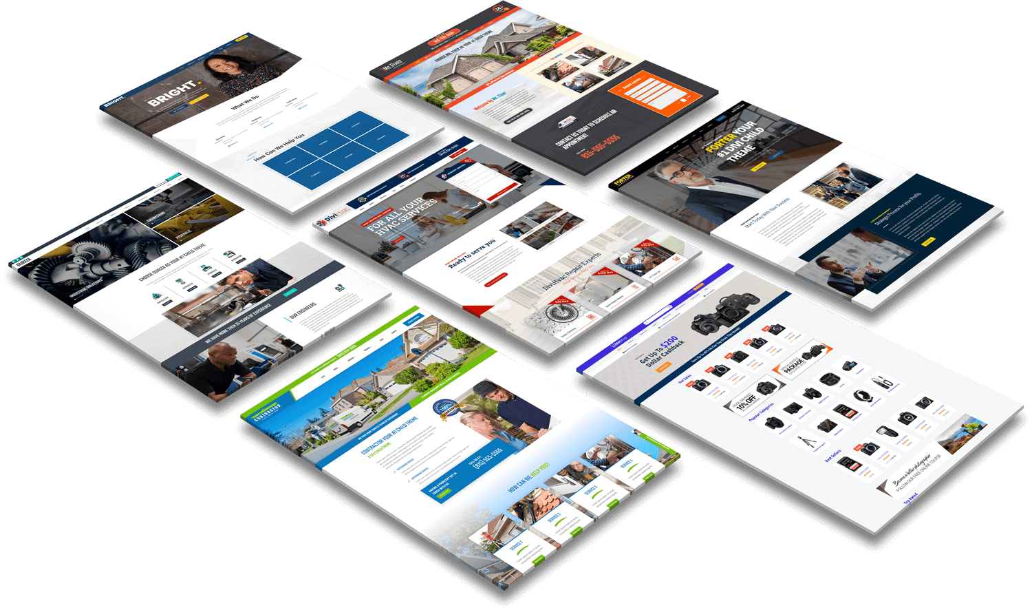page-mockups Dayton Ohio Website Design Concepts